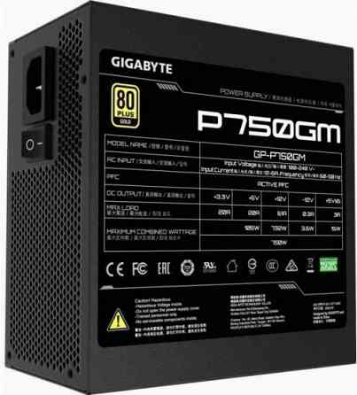 Блок питания Gigabyte Gp-P750gm 750w, 80+ Gold, черный (арт-1377) Макеевка