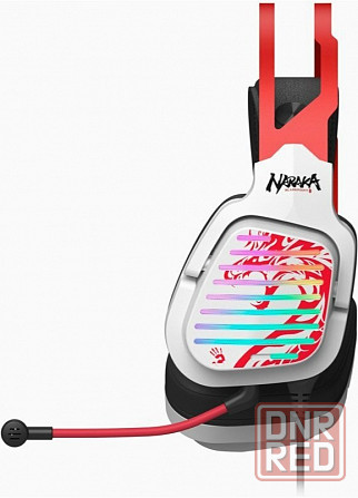 Наушники A4tech "Bloody G560", проводные, для игр, микрофон, подсветка, 2 м, белые (арт-1874) Макеевка - изображение 3