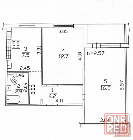 Предлагается на продажу светлая и уютная 2-хкомн. кв в отличном р-не по ул. Нижнекурганская Донецк - изображение 8