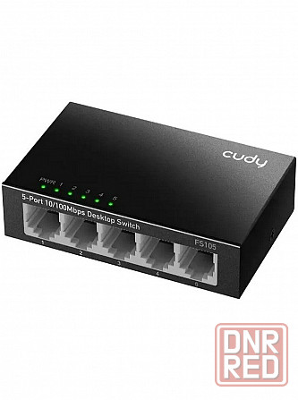Коммутатор неуправляемый Cudy Fs105, 5 портов Rj45 10/100 мбит/с, металлический корпус (арт-5532) Макеевка - изображение 1