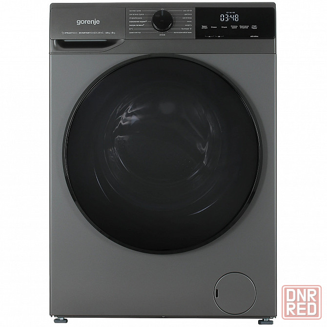 Стиральная машина gorenje w2d2a164adss/c с сушкой 10 кг (графит/черный) inverter, пар, 1400 об/мин Донецк - изображение 1