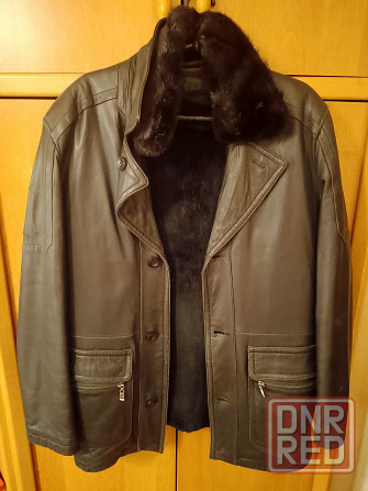 Куртка кожаная мужская Донецк - изображение 1