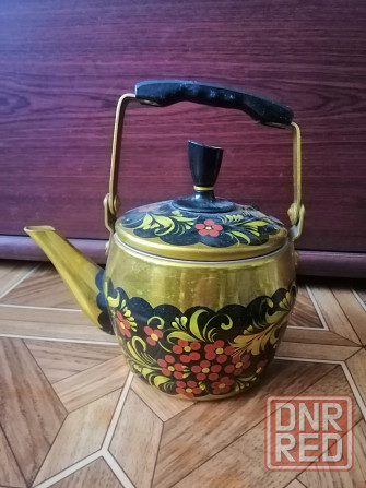 Продам чайник заварник алюминий Хохлома ссср Донецк - изображение 1