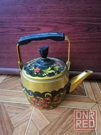 Продам чайник заварник алюминий Хохлома ссср Донецк - изображение 3
