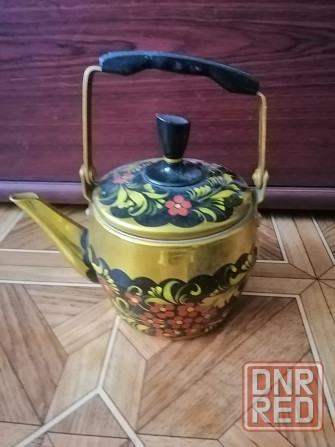 Продам чайник заварник алюминий Хохлома ссср Донецк - изображение 2