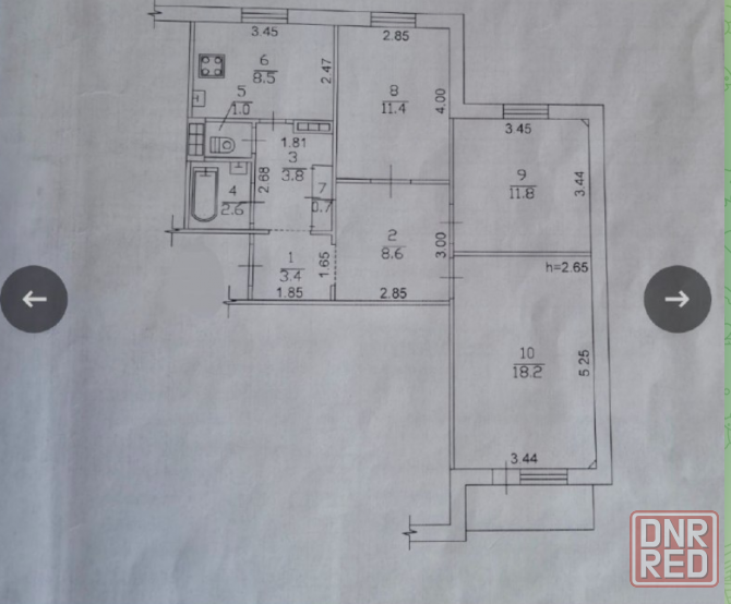 Продам 3 проспект Мира, с холлом Донецк - изображение 1