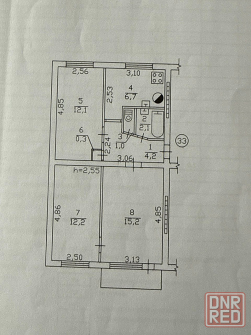Продается 3-х комн. кв-ра г.Донецк, Петровка Донецк - изображение 11