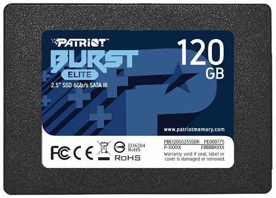 Твердотельный накопитель Ssd 2.5" Patriot Memory Burst Elite (Pbe120gs25ssdr) 120гб (арт-8727) Донецк