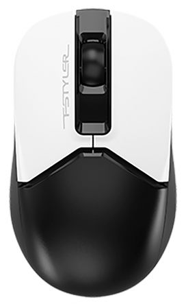 Мышь A4tech Fstyler Fb12 белый/черный оптическая (1200dpi) беспроводная Bt/Radio Usb (3but) (арт-933 Донецк