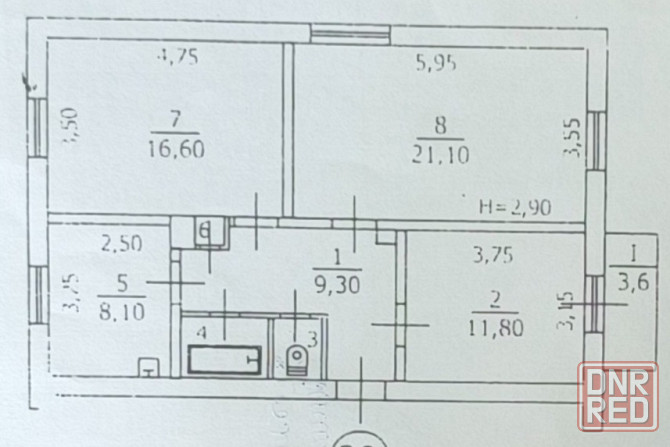 Продам 3 ком. кв-ру , Гвардейка, 27 квартал Макеевка - изображение 10