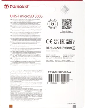 Карта памяти 32gb Transcend Ts32gusd300s-A Microsdhc Class 10 U1 300s + адаптер (арт-7499) Донецк