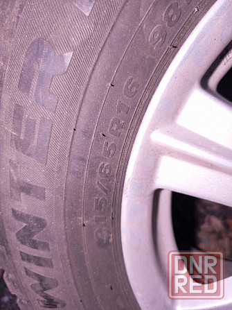 Комплект дисков + зимняя резина на Hyundai Tucson 1го поколения (6.5j*16 5*114,3 dia67,1) Донецк - изображение 1