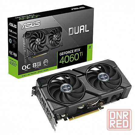 Видеокарта Asus Nvidia Geforce Rtx 4060 Ti 8gb Dual-Rtx4060ti-O8g-Evo/Rtx4060ti, Hdmi, Dp*3,8g, D6 ( Донецк - изображение 1