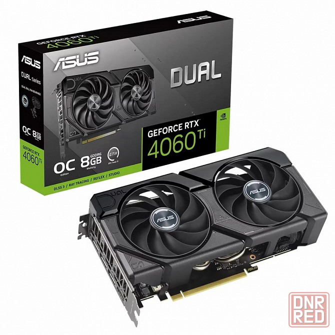 Видеокарта Asus Nvidia Geforce Rtx 4060 Ti 8gb Dual-Rtx4060ti-O8g-Evo/Rtx4060ti, Hdmi, Dp*3,8g, D6 ( Донецк - изображение 2