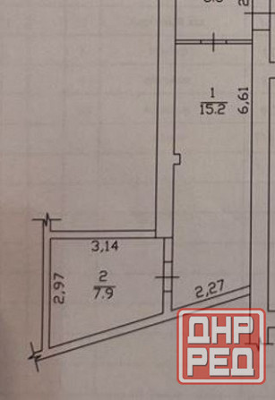 Аренда отдельные 2 кабинета 23,1 кв.м около маг "Изумруд" Донецк - изображение 2