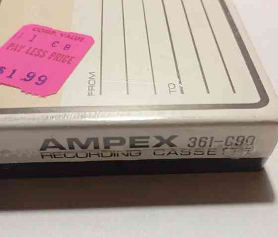 Запечатанная аудиокассета "AMPEX" -361 Донецк