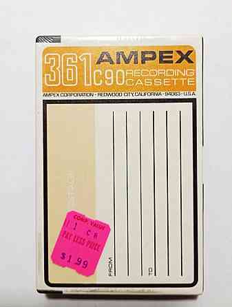 Запечатанная аудиокассета "AMPEX" -361 Донецк