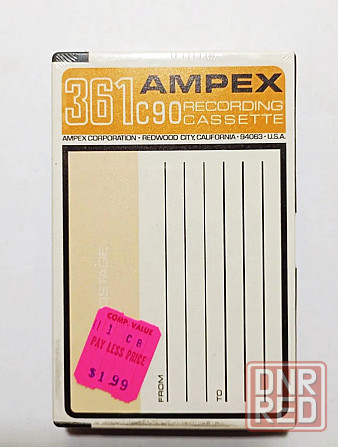 Запечатанная аудиокассета "AMPEX" -361 Донецк - изображение 1