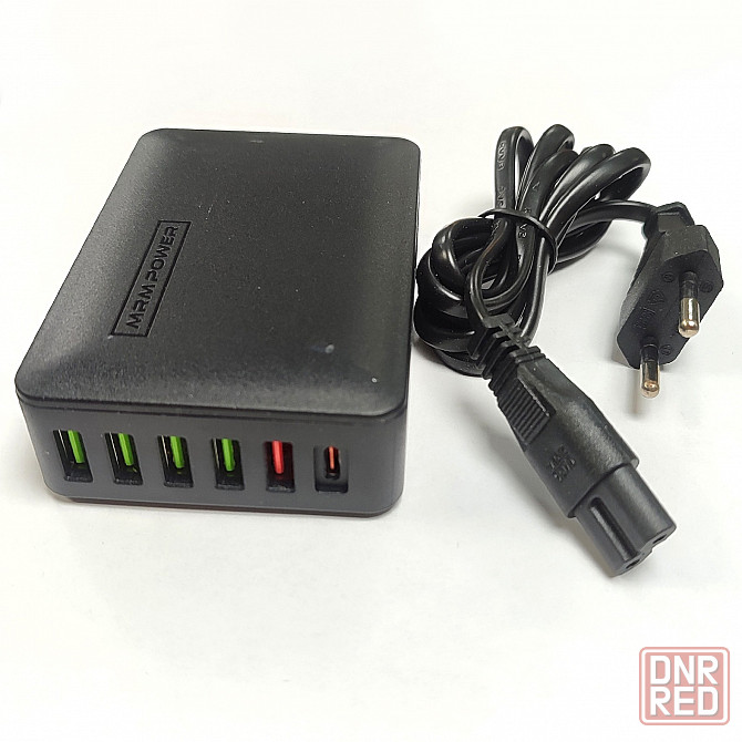Сетевое зарядное устройство MRMPW H5016 65W, 5xUSB, 1xType-C Донецк - изображение 2