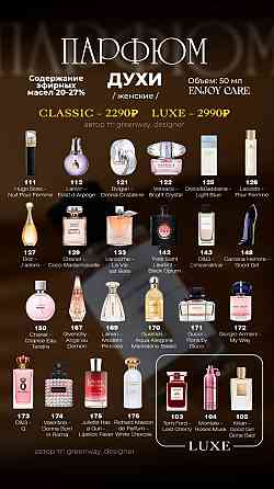 Духи Гринвей, эквивалент известных брендов Донецк