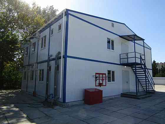 Двухэтажное модульное здание 14000х9600х7100мм Донецк