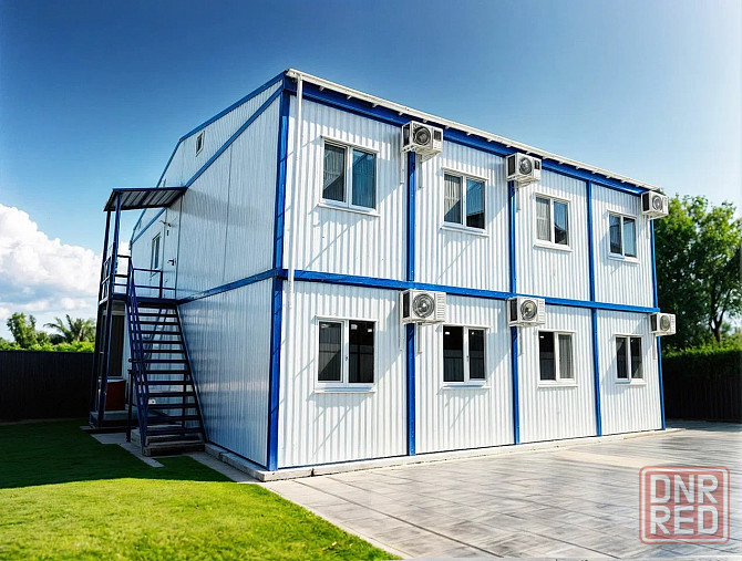 Двухэтажное модульное здание 14000х9600х7100мм Донецк - изображение 1