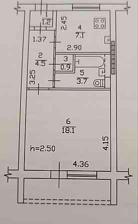 Просторная 1-комн квартира на Разенкова в Калининском районе Донецк