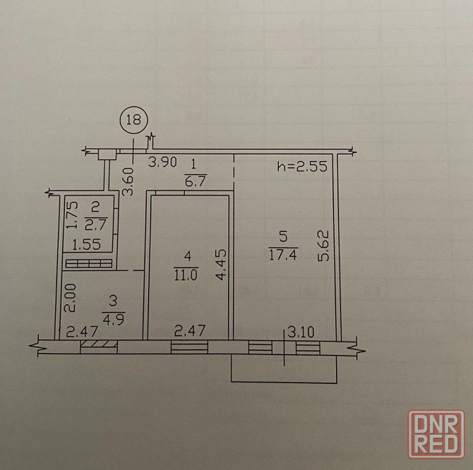 Продажа 2х Комнатной Квартиры Под Ремонт в Куйбышевском Районе-Проспект Колхозный! Документы Готовы! Донецк - изображение 1