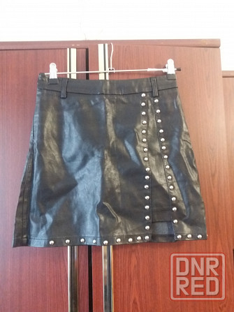 Продам юбку черную экокожа р. 40-42 Донецк - изображение 1