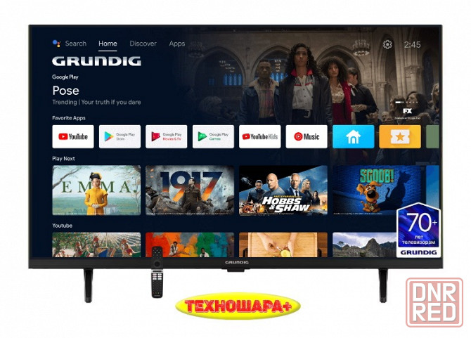 32" тв GRUNDIG 32GHH6500. Smart/Android11|Wi-Fi|Bluetooth|HDR|Голосовой Донецк - изображение 2