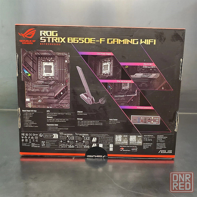 Материнская плата для настольного компьютера asus rog strix b650e-f игровая wifi 6e amd am5 ddr5 Москва - изображение 3