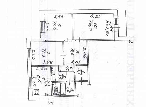 3 комнатная квартира Кировский район, ул.Абакумова Донецк
