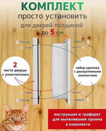 Дверца для кошки (для животных) 19х20 см Донецк