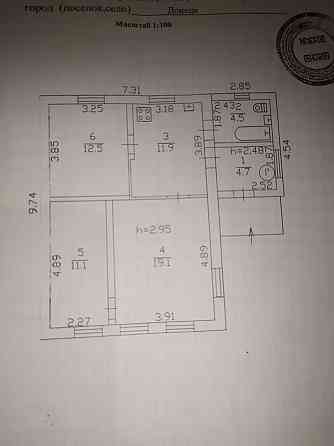 Продается уютный 3-комнатный дом на улице Светлогорской (район Абакумова) в Кировском районе Донецк