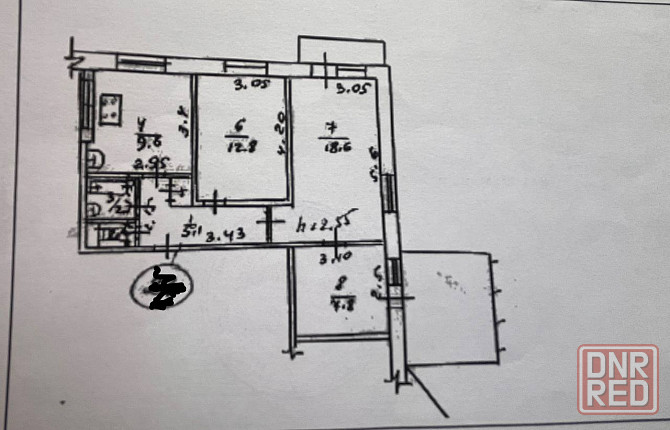 Продаётся 3-х комн.квартира 58,31 Мариуполь - изображение 10