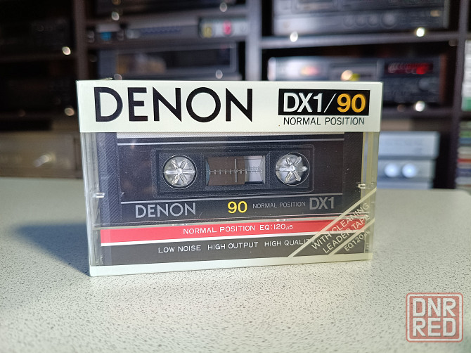 Запечатанная аудиокассета DENON- DX1/90 (молочный) Донецк - изображение 1