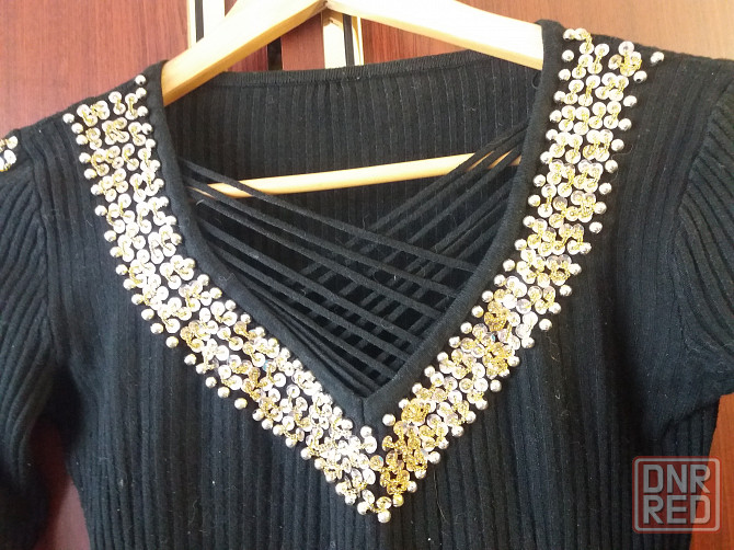 Продам свитер джемпер р. 42-44 бисер пайетки Донецк - изображение 4