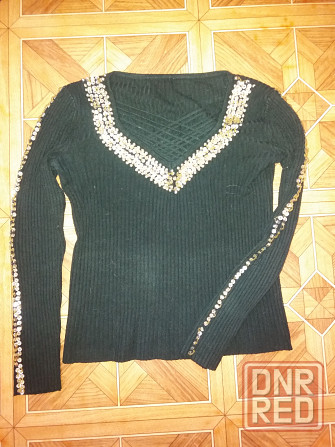 Продам свитер джемпер р. 42-44 бисер пайетки Донецк - изображение 6