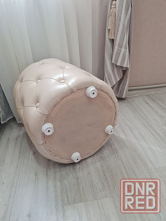 Пуф эко-кожа / Пуфик бежевый Донецк - изображение 2