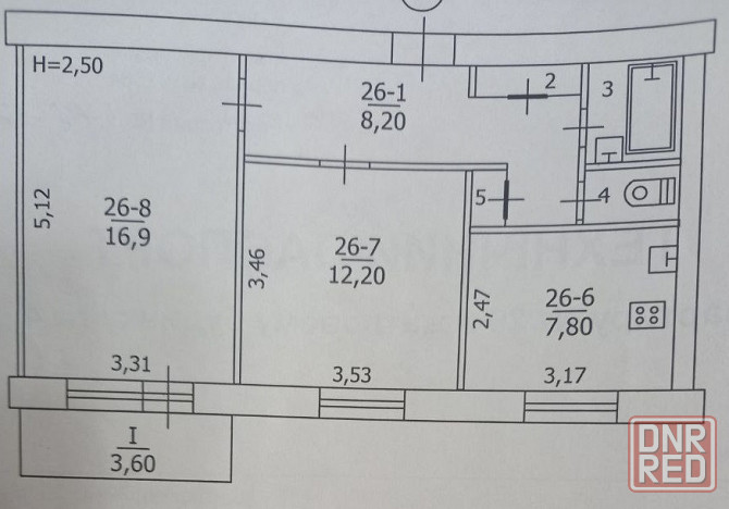 Продам 2-х комнатную кв-ру Горняцкий р-н, м-н Октябрьский Макеевка - изображение 6