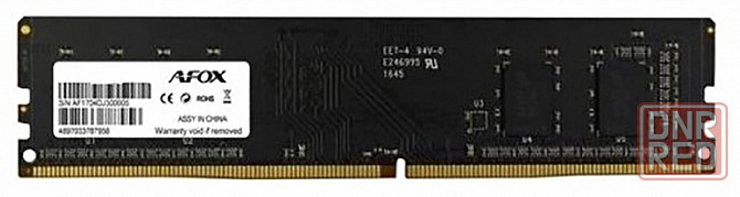 Оперативная память Dimm Ddr4 Afox 4 гб 2400мгц Cl17 (Afld44ek1p) (арт-5499) Донецк - изображение 1
