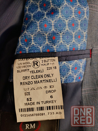 Новый пиджак Renzo Martinelli. Размер 52 Макеевка - изображение 3