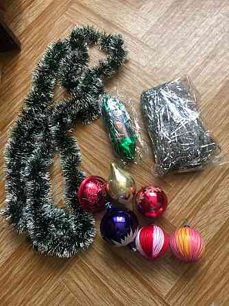 Новогодние украшения, новогодние шары на елку, мишура Макеевка