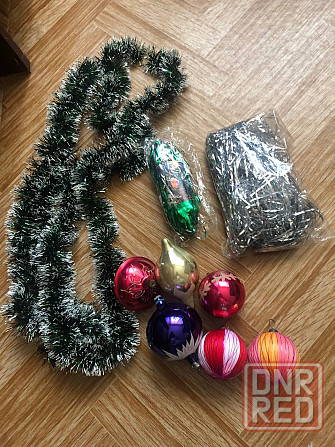 Новогодние украшения, новогодние шары на елку, мишура Макеевка - изображение 1