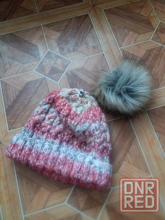 Продам шапку с бубоном помпоном Донецк - изображение 2