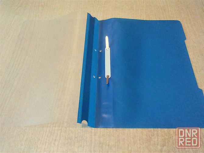 Папка скоросшиватель А4 с прозрачным верхом с перфорацией. Донецк - изображение 2