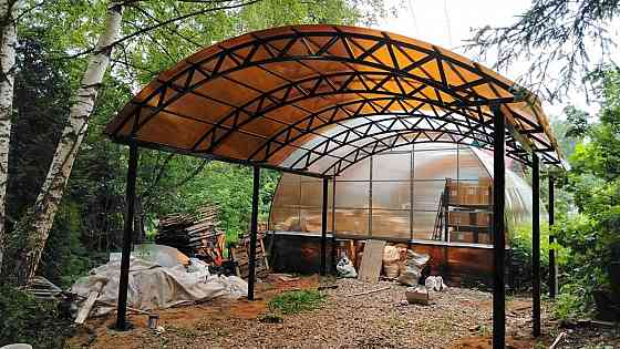 Навесы из поликарбоната под ключ Макеевка