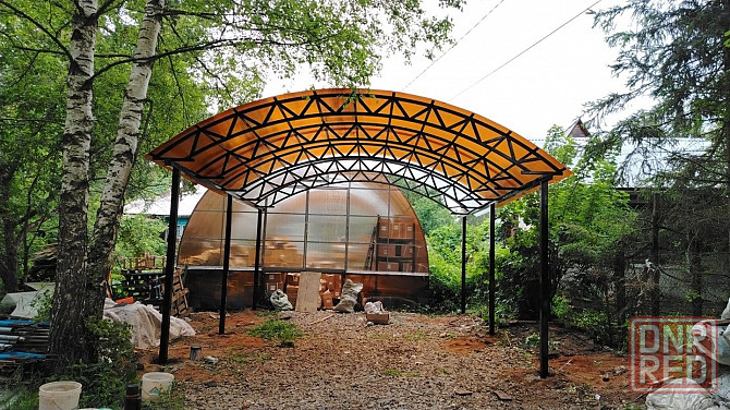 Навесы из поликарбоната под ключ Макеевка - изображение 1