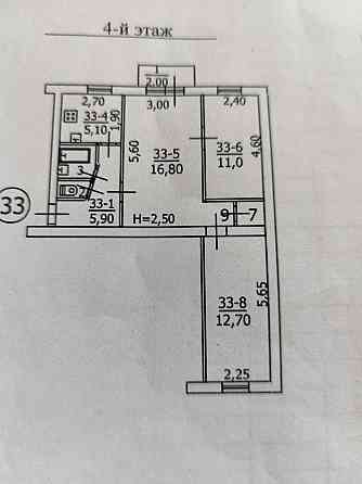 Продам 3 к.кв. Гвардейка, военкомат, 4/5, в состоянии капитального ремонта Макеевка