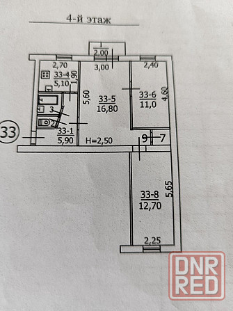 Продам 3 к.кв. Гвардейка, военкомат, 4/5, в состоянии капитального ремонта Макеевка - изображение 6